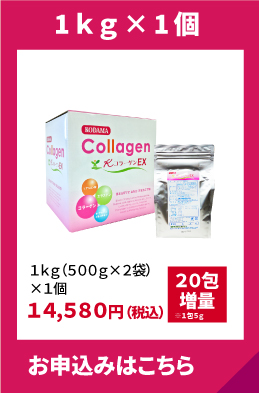 定期購入 1kg(500g×2袋)+20包増量 14,580円（税込）