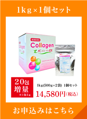 定期購入 1kg(500g×2袋)+20包増量 14,580円（税込）